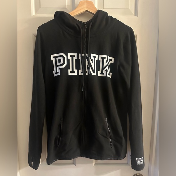 Victoria's Secret Sweaters - VS zip-up hoodie medium worn once!